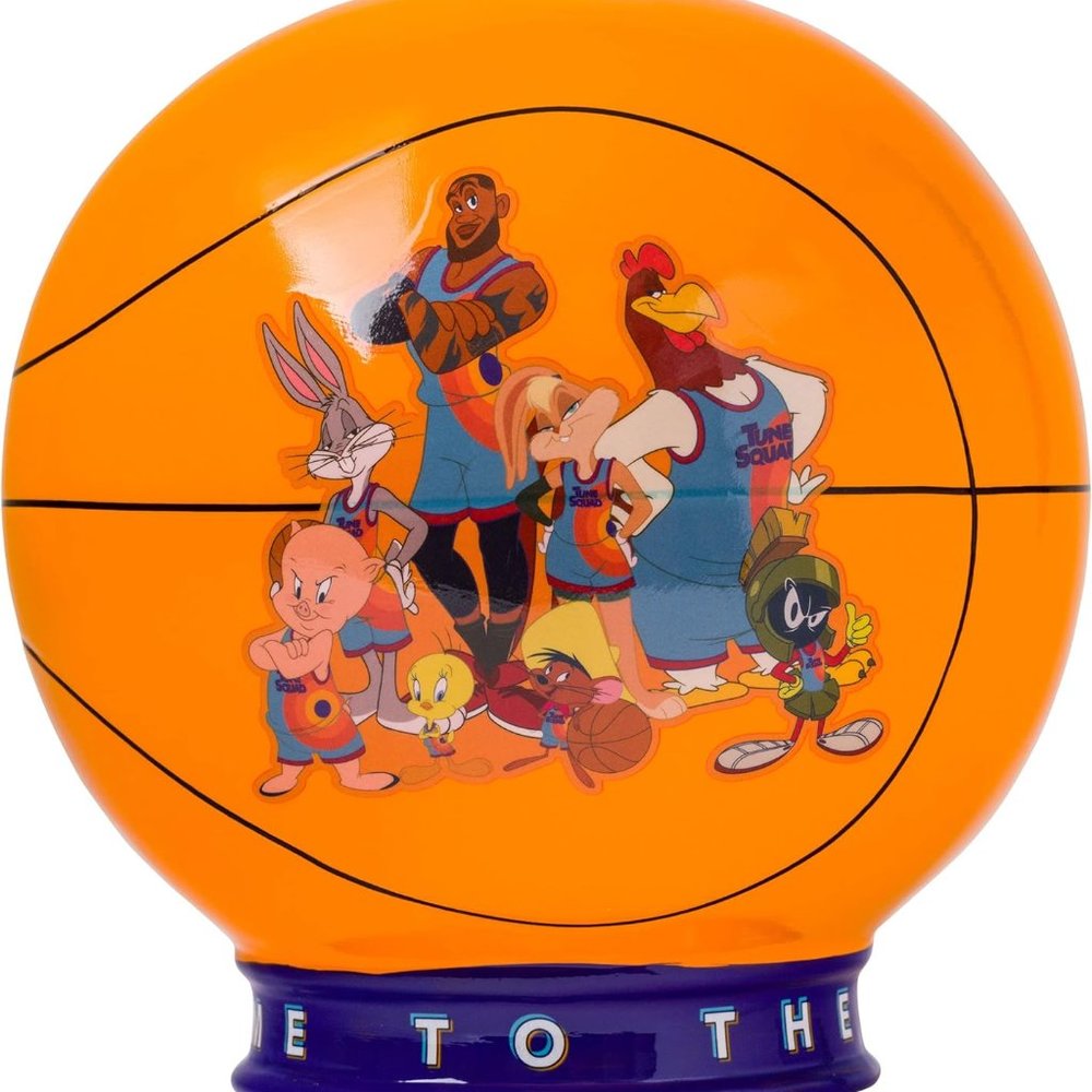 Silver Buffalo Space Jam Welcome to The Jam Large Ceramic Coin Bank